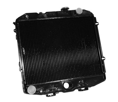 Радіатор охолодження УАЗ 3163, Патріот (ЗМЗ 409) з кондиціонером (2-х рядний) мідний ОРЕНБУРГ 3163-1301010-30 фото