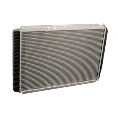 Радиатор охлаждения Уаз 3163, Патриот (ЗМЗ 409) с кондиционером (2-х рядный), алюминиевый ПЕКАР 3163-1301010 фото